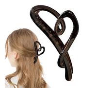 Cute Hair Clamp - Cute Claw Clip Heart Shaped Clamp, Elegant Love Shape Strong Hold Jaw Clips Fashion Hair Accessories Nonslip Matte Hairs Claw Clip,Hairs Clamps For Back Of Head Ponytail Updo Styling