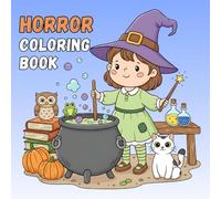 Cute Halloween Adorable Creepy Creatures Coloring Book: 50 Bold Spooky Illustration Featuring - Kids Halloween Party, Dragon, Monster, Witch, Goblin, Graveyards Ghost & More!