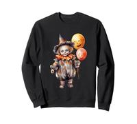 Cute Halloween Clown with Pumpkin Balloons Sudadera