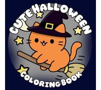 Cute Halloween Coloring Book: 52 Bold and Simple Coloring Pages for Adults and Kids