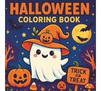 Cute Halloween Coloring Book for Kids Ages 2-8: Fun and Easy Spooky Designs with Pumpkins, Ghosts, Cats, and Witches - Great Halloween Gift for Boys and Girls