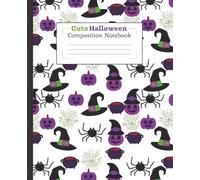Cute Halloween Composition Notebook: 120 College-Ruled Pages for Notes, Journals, and Spooky Season Fun (7.5 x 9.25)