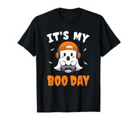 Cute Halloween Ghost Gamer Video Gaming It's My Boo Day Kids Camiseta