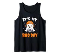 Cute Halloween Ghost Gamer Video Gaming It's My Boo Day Kids Camiseta sin Mangas