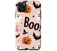 Cute Halloween Ghost Pumpkin Boo Spooky Bat Print Carcasa para iPhone 11 Pro MAX