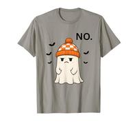 Cute Halloween Ghost Saying NO Funny Halloween, Fall Camiseta