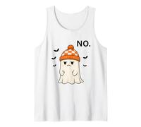 Cute Halloween Ghost Saying NO Funny Halloween, Fall Camiseta sin Mangas