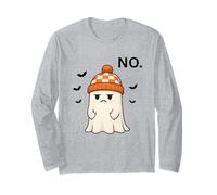 Cute Halloween Ghost Saying NO Funny Halloween, Fall Manga Larga