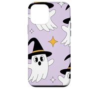 Cute Halloween Ghost Witch Hat Pastel Purple Look Carcasa para iPhone 12 Mini
