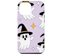 Cute Halloween Ghost Witch Hat Pastel Purple Look Carcasa para iPhone 12 Pro MAX