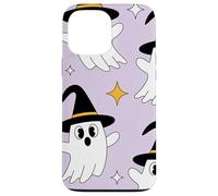 Cute Halloween Ghost Witch Hat Pastel Purple Look Carcasa para iPhone 13 Pro MAX