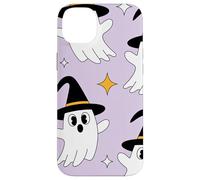 Cute Halloween Ghost Witch Hat Pastel Purple Look Carcasa para iPhone 14 Plus