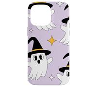 Cute Halloween Ghost Witch Hat Pastel Purple Look Carcasa para iPhone 14 Pro MAX