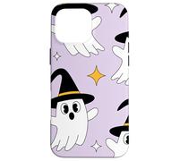 Cute Halloween Ghost Witch Hat Pastel Purple Look Carcasa para iPhone 16 Pro MAX