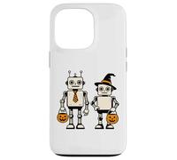 Cute Halloween Robots Sci-Fi Truco o Trato Carcasa para iPhone 13 Pro
