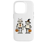 Cute Halloween Robots Sci-Fi Truco o Trato Carcasa para iPhone 14 Pro