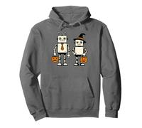 Cute Halloween Robots Sci-Fi Truco o Trato Sudadera con Capucha