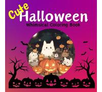 Cute Halloween: Whimsical Coloring Book (Lime Stress Relief Coloring Book)