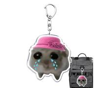 Cute Hamster Keyring - Multipurpose Animal Key Holder | Compact Purse And Backpack Charm, Fun Keychain For Kids And Adults, Adorable Hamster Keyring For Bags, And Collectibles.