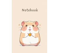 Cute Hamster Notebook: 120 Pages and 6 x 9 Inch College Ruled Book with Minimalist Korean Cartoon Style Animal Cover