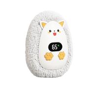 Cute Hand, Rechargeable Winter, Digital Display Compact Size Fast Heating Long Battery Safety Features Ergonomic Grip Soft Plush Portable Use, Palm Warmer for Outdoor 4.13x2.95x2.17inches