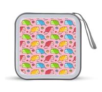 Cute Happy Beauty Cats Funny CD Case Holder Organizer 40 Capacity DVD Collection Storage Bag Wallet Book for Car Home Travel