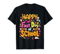 Cute Happy First Day of School For Teacher Kids Girls Camiseta