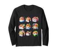 Cute Happy Kawaii Sushi Set Japanese Food Lover Manga Larga