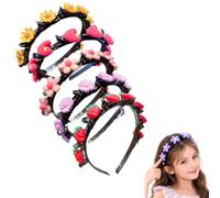 Cute Headband with Clips for Girls, Cartoon Braiding Band Easy Hair Styling | hair clip headband double layer twist plait,built in mini clips guide small hair sections for school parties photo daily