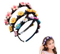 Cute Headband with Clips for Girls, Cartoon Braiding Band Easy Hair Styling | hair clip headband double layer twist plait,built in mini clips guide small hair sections for school parties photo daily