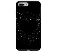 Cute Heart Black and White Art Stars for Women and Teens Carcasa para iPhone 7 Plus/8 Plus