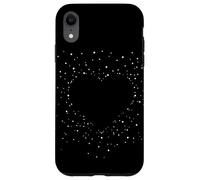 Cute Heart Black and White Art Stars for Women and Teens Carcasa para iPhone XR