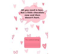 Cute Heart Notebook: Lined Journal for Girls, Teens and Women - Pretty Heart Cover Notebook for School, Work and Daily Writing
