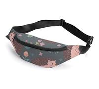 Cute Hedgehogs and Flowers Cute Panda Ballerina Pattern Fanny Pack, Adult Kids Sport Riñonera para Hombres Mujeres