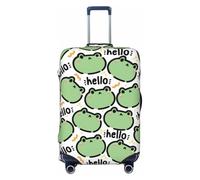 Cute Hello Frog Fundas de equipaje de viaje - Fundas elásticas para maletas protectoras para equipaje de 18 a 32 pulgadas, Negro -, G