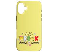 Cute Hello Pre-K - Diversión de Regreso a Clases Niños Maestros Estudiantes Carcasa para iPhone 16 Plus