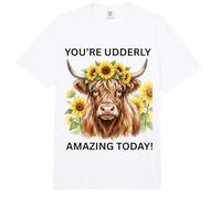 Cute Highland Cow Absolutamente increíble Hoy Vaquera Comfort Colors Adult Heavyweight T-Shirt