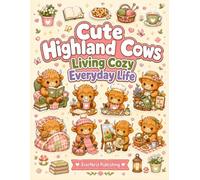 Cute Highland Cows Living Cozy Everyday Life: Bold and Easy Cozy Coloring Book with Adorable Fluffy Farm Animals, Cottagecore Scenes, Relaxing Autumn ... Single-Sided Pages for Kids, Teens & Adults