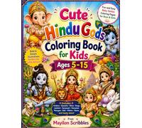 Cute Hindu Gods Coloring Book for Kids: Fun and Easy Baby Deities Coloring Pages for Boys & Girls