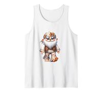 Cute Hippie Santa Barefoot In Flower Power Outfit For Summer Camiseta sin Mangas