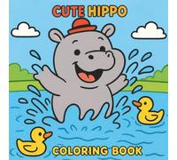 Cute Hippo Coloring Book