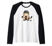 Cute Hockey Player GNOME Mom For Women and Ice Hockey Girl Camiseta Manga Raglan