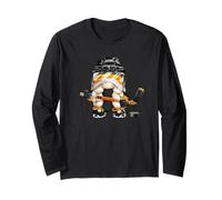 Cute Hockey Player GNOME Mom For Women and Ice Hockey Girl Manga Larga