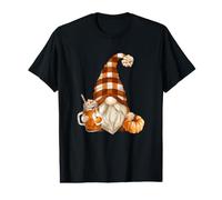 Cute Holiday GNOME For Thanksgiving with Fall Pumpkin Spice Camiseta gráfica económica