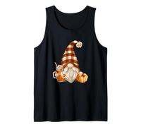 Cute Holiday GNOME For Thanksgiving with Fall Pumpkin Spice Camiseta sin Mangas