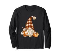 Cute Holiday GNOME For Thanksgiving with Fall Pumpkin Spice Manga Larga