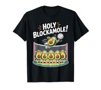 Cute Holy Blockamole Funny Avocado Volleyball Pun Camiseta