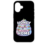 Cute Honey I'm Home Beehive Pun Carcasa para iPhone 16