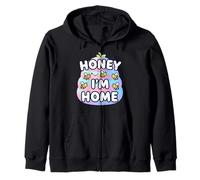 Cute Honey I'm Home Beehive Pun Sudadera con Capucha