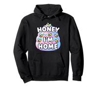 Cute Honey I'm Home Beehive Pun Sudadera con Capucha